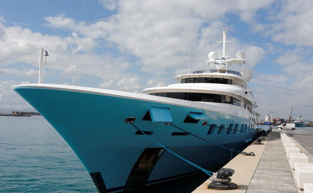 Repossessed Russian-owned megayacht goes under the hammer in Gibraltar