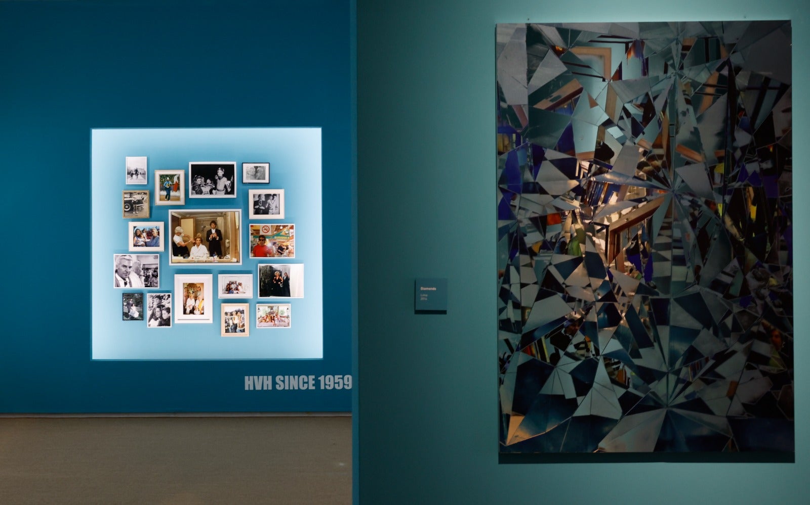 Hubertus von Hohenlohe with Emilia Garrido, at his exhibition in the Episcopal Palace. 