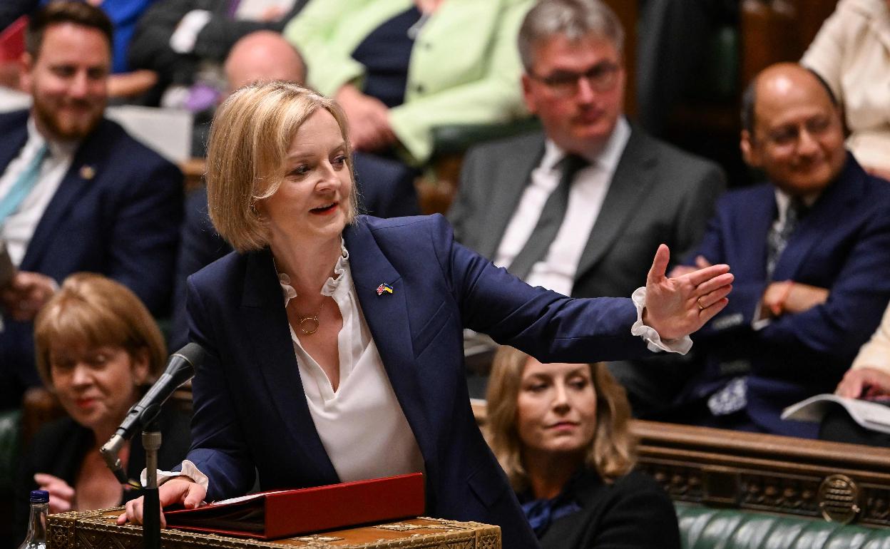 Liz Truss during her first PMQs this week. 