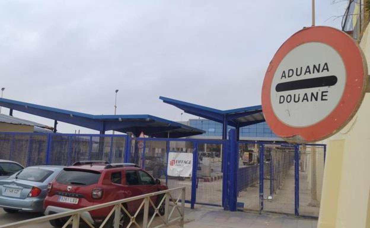 The closed Ceuta border crossing this week.