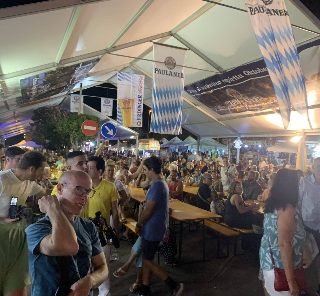 More than 500 people attended the first night of the Oktoberfest event in Torrox.