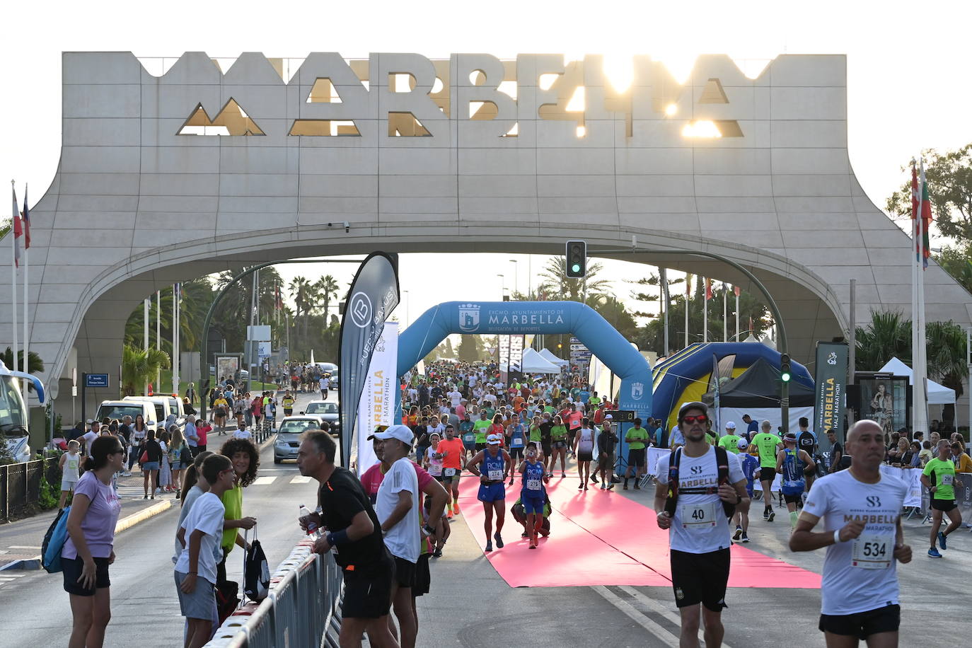 Some 655 people took part in the race, with five runners completing the event in under an hour and ten minutes.