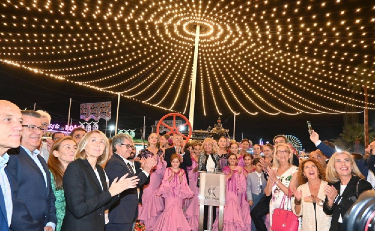 The lights switch-on of the San Pedro Fair. 