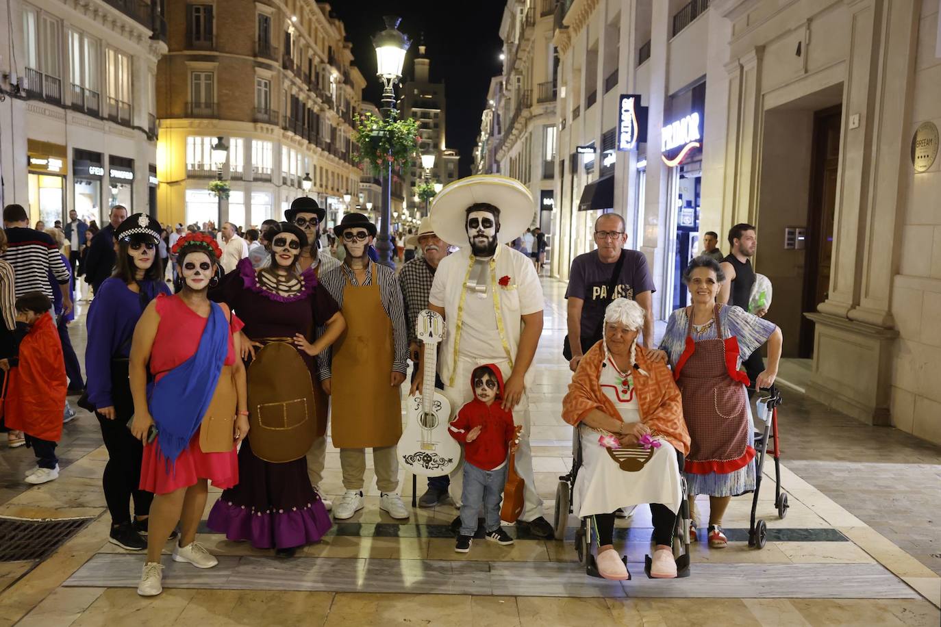 Halloween in the centre of Malaga. 