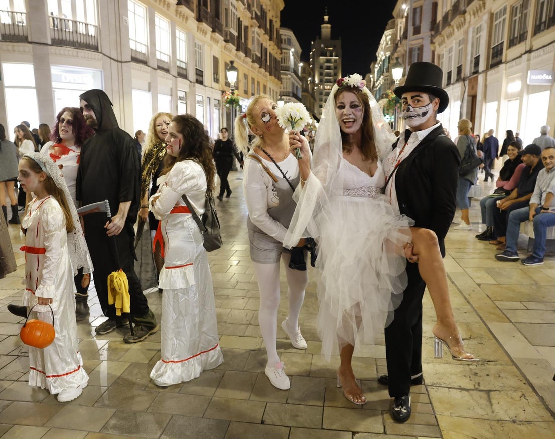 Halloween in the centre of Malaga. 