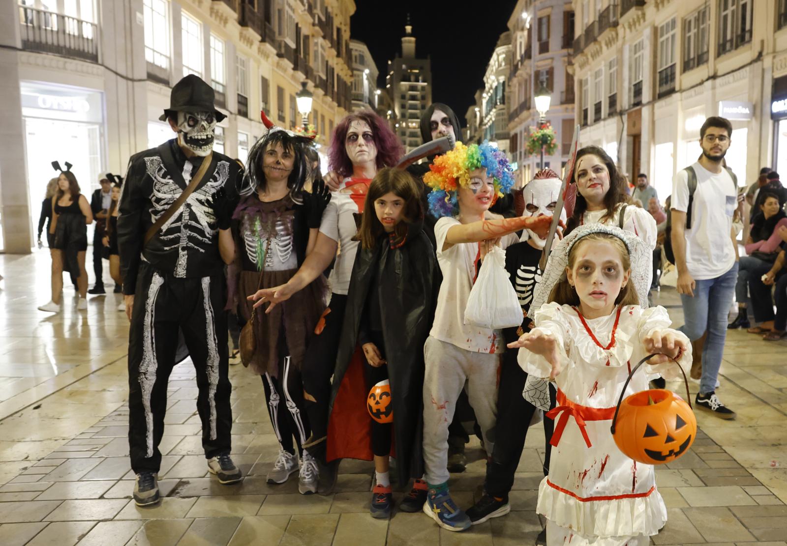 Halloween in the centre of Malaga. 