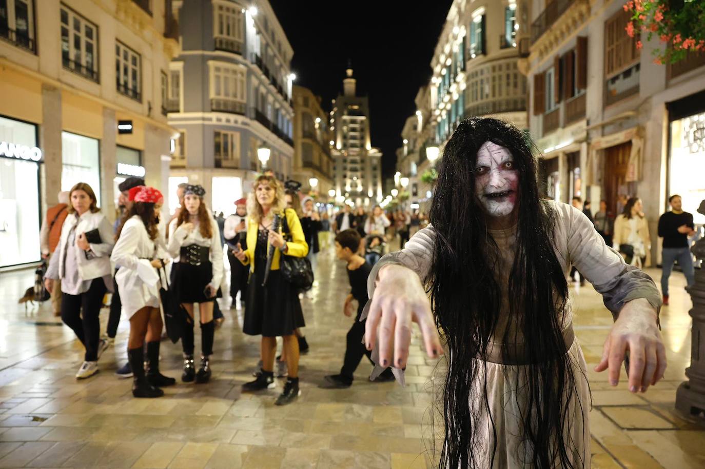 Halloween in the centre of Malaga.