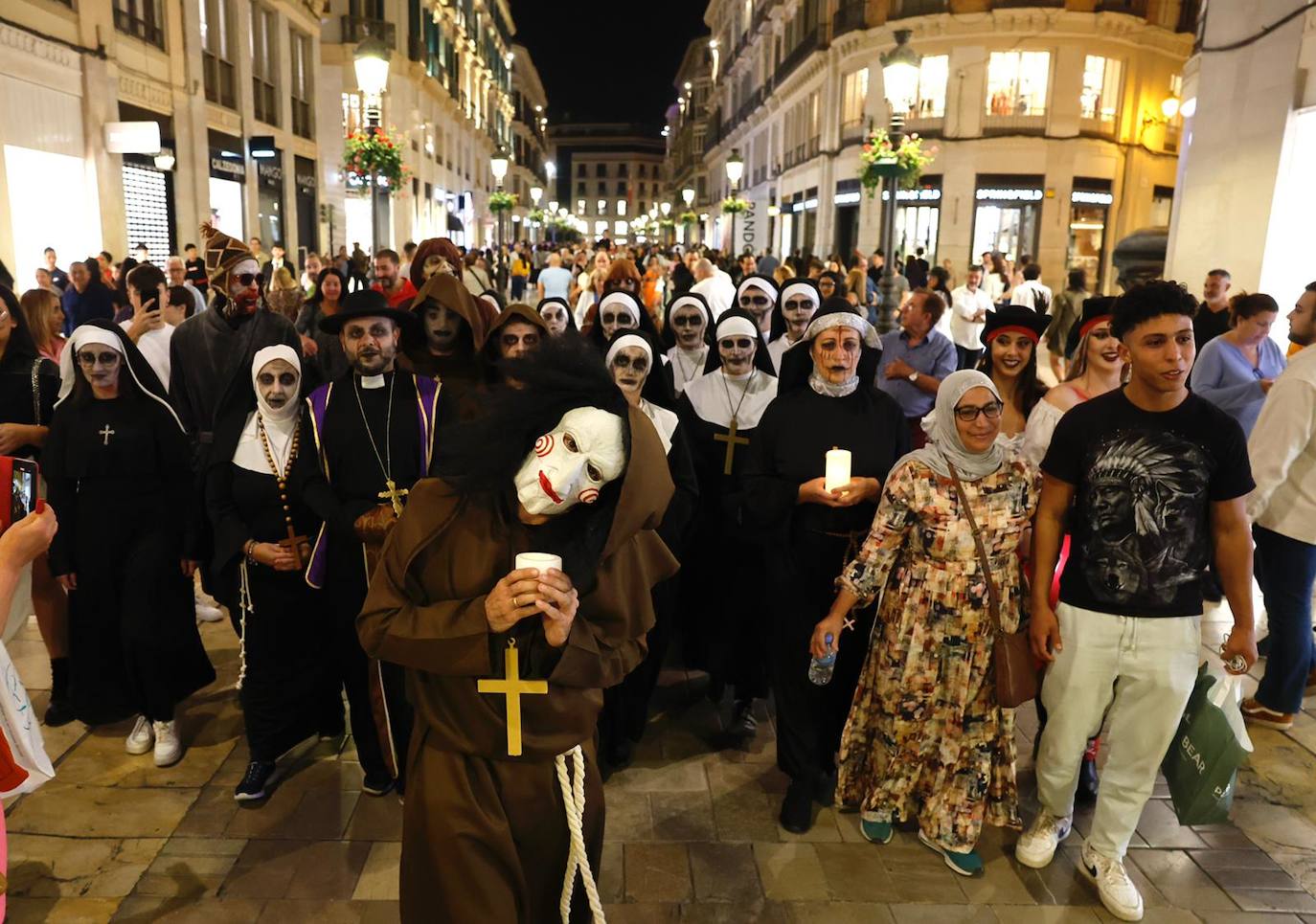 Halloween in the centre of Malaga.