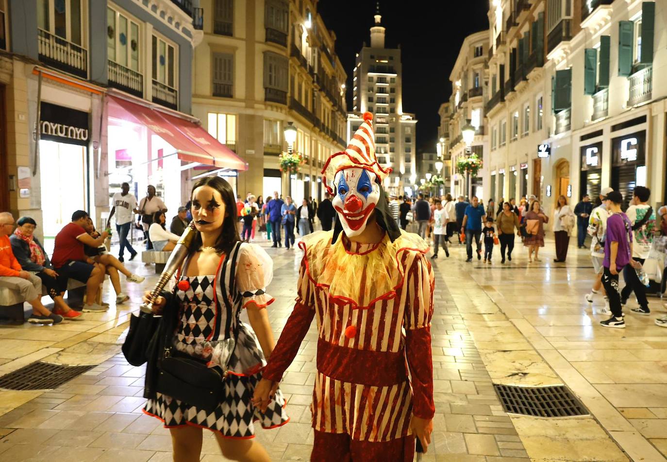 Halloween in the centre of Malaga. 