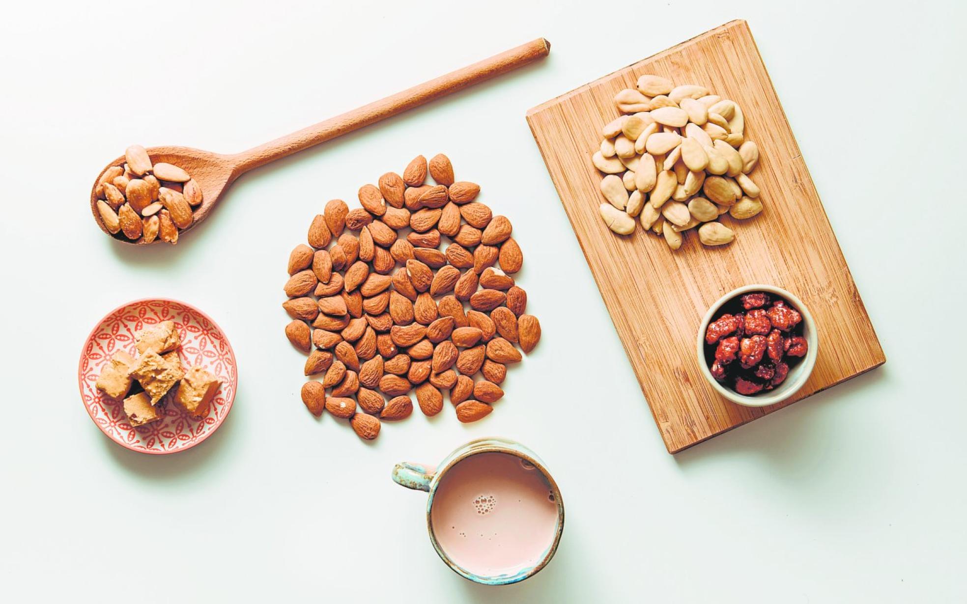 High in calcium and protein, the almond is commonly used in sweet dishes. 