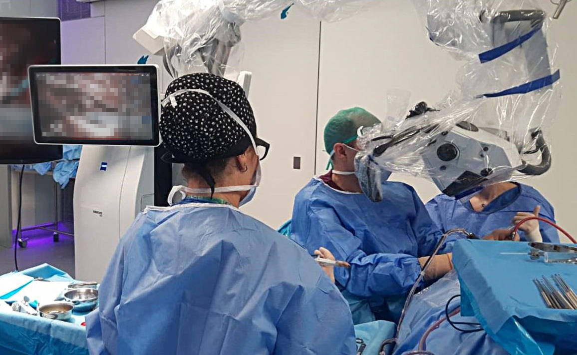 The operation in progress.