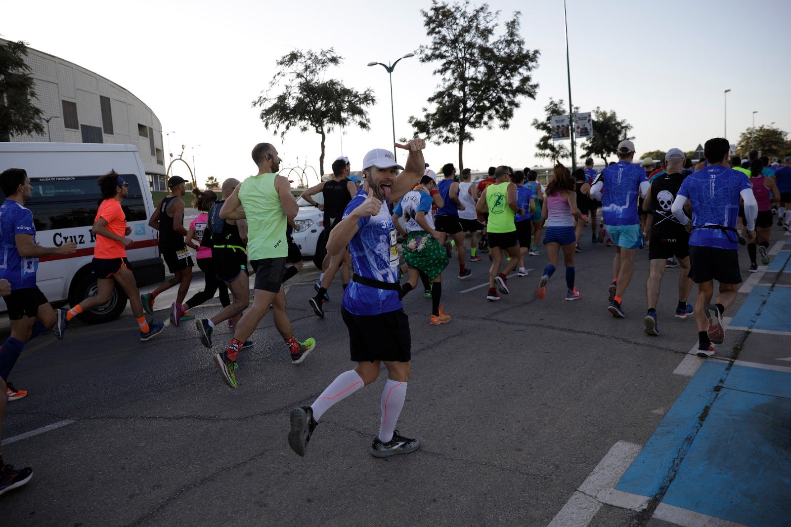 Some 5,500 runners took part in the 21-kilometre long race. 
