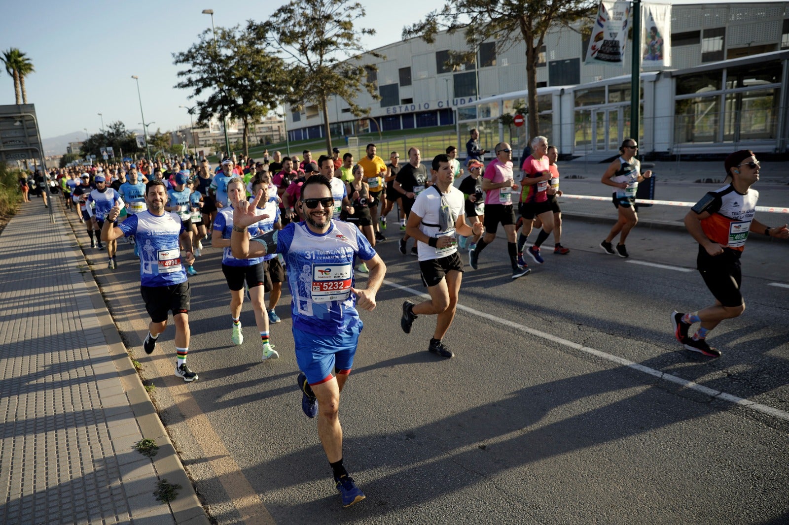 Some 5,500 runners took part in the 21-kilometre long race. 