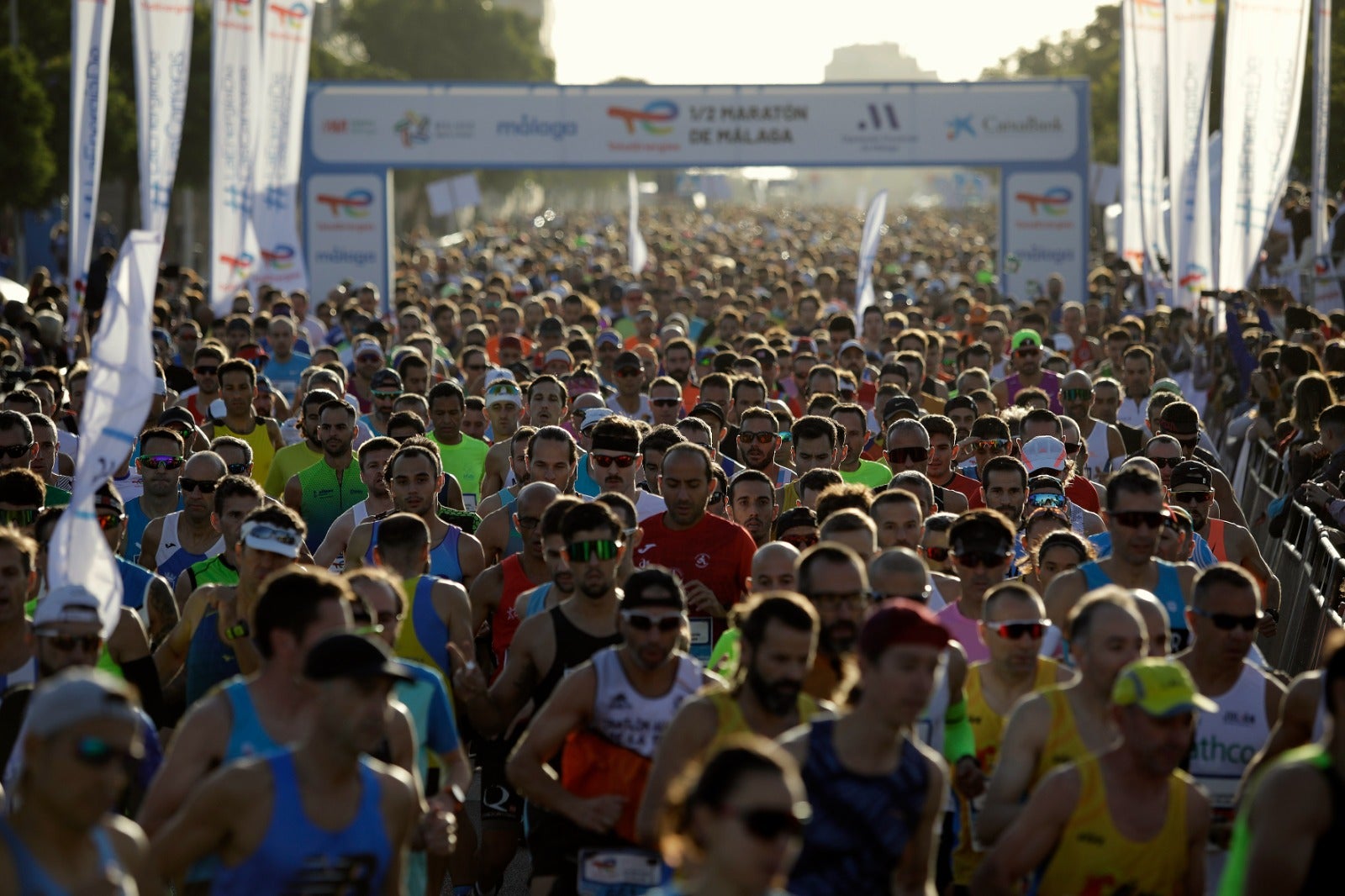 Some 5,500 runners took part in the 21-kilometre long race. 