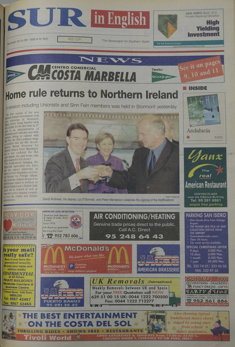 3 November 1999