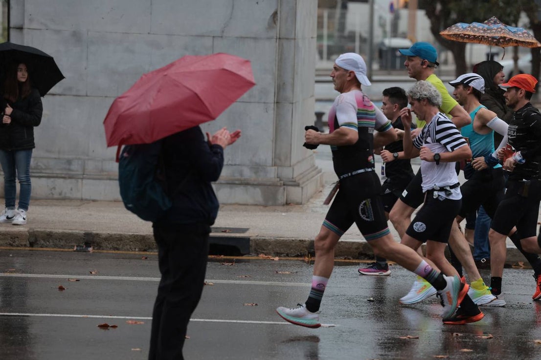 Runners in the Generali Malaga Marathon race on Sunday, 11 December 2022
