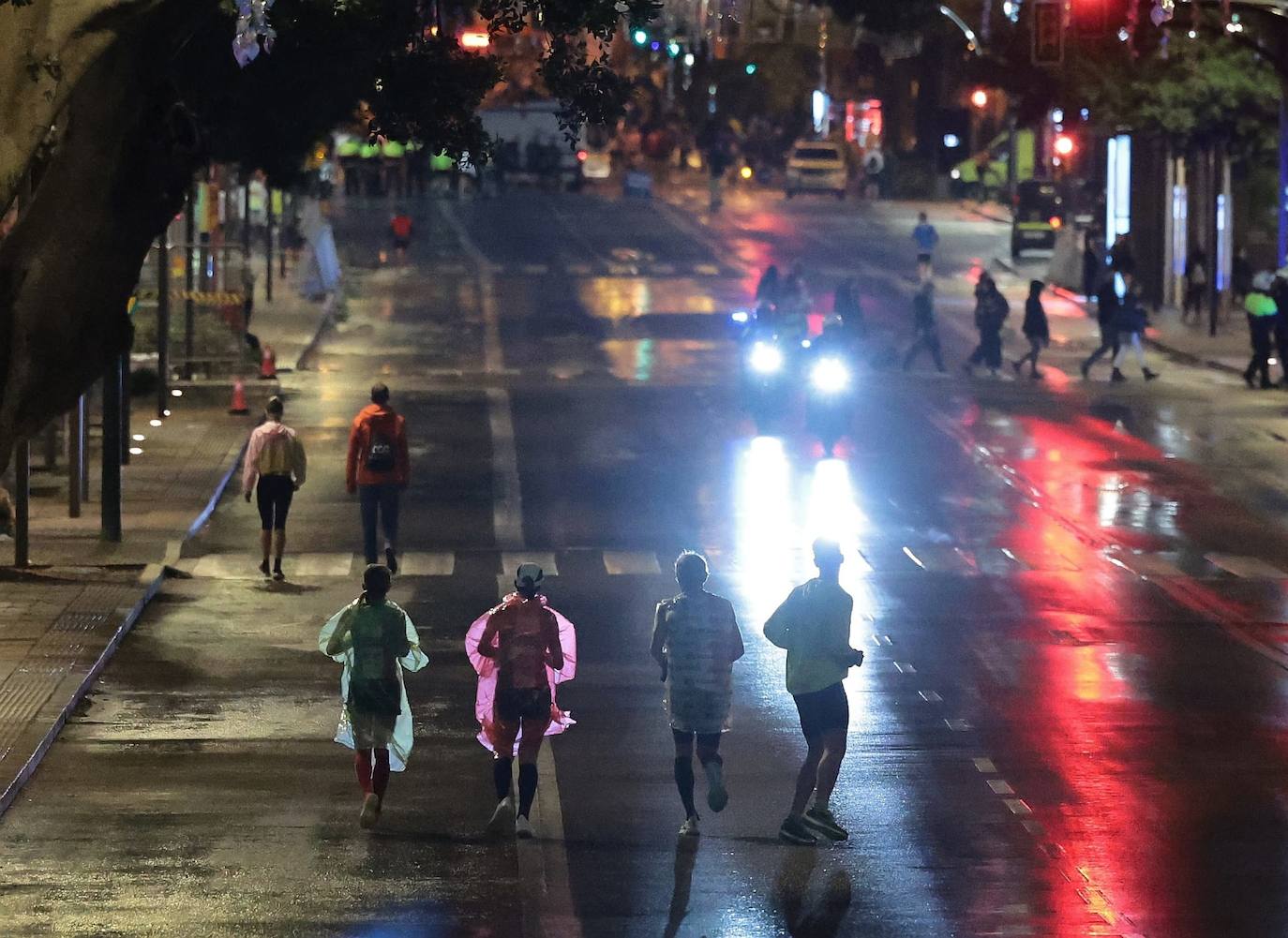 Runners in the Generali Malaga Marathon race on Sunday, 11 December 2022
