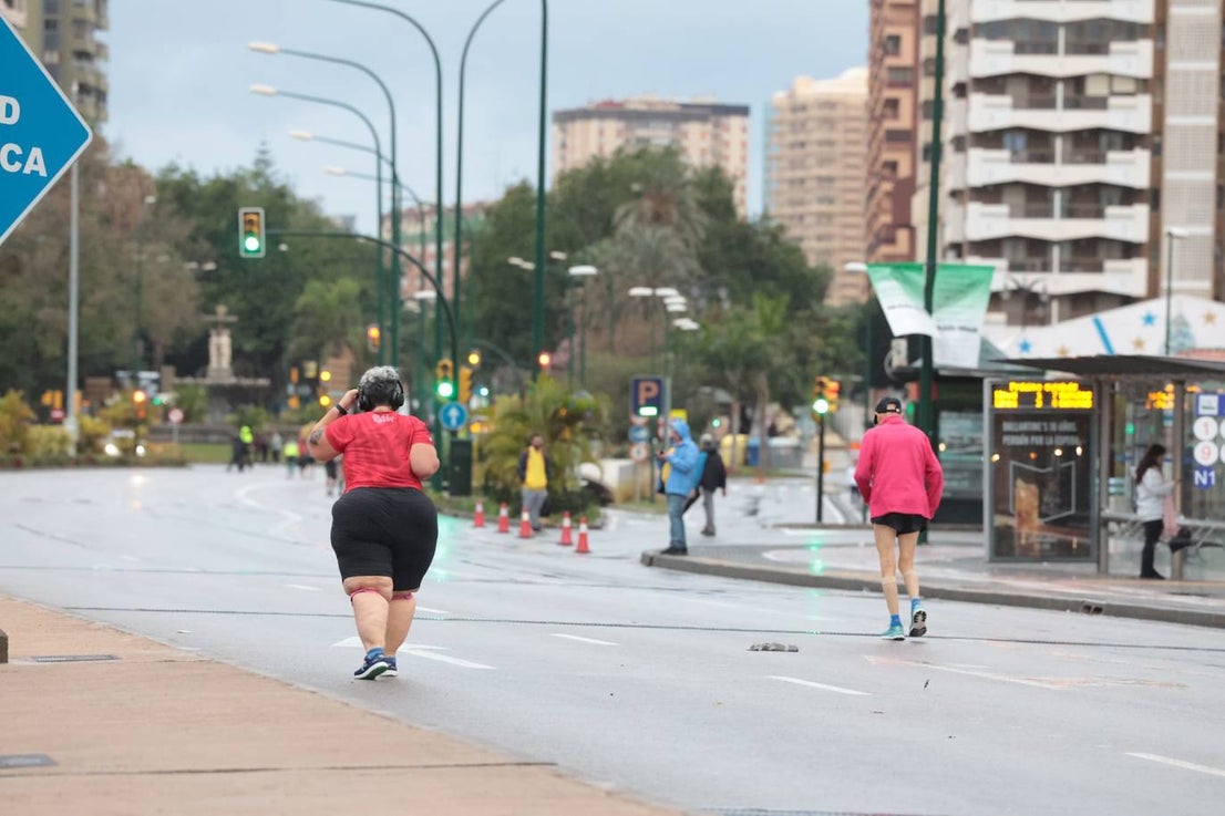Runners in the Generali Malaga Marathon race on Sunday, 11 December 2022