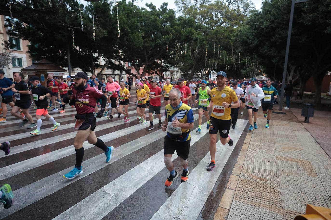 Runners in the Generali Malaga Marathon race on Sunday, 11 December 2022