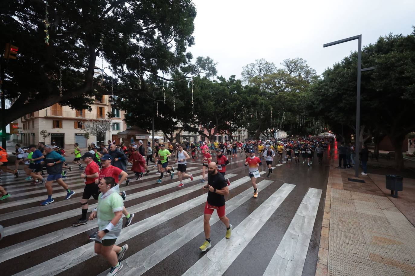 Runners in the Generali Malaga Marathon race on Sunday, 11 December 2022