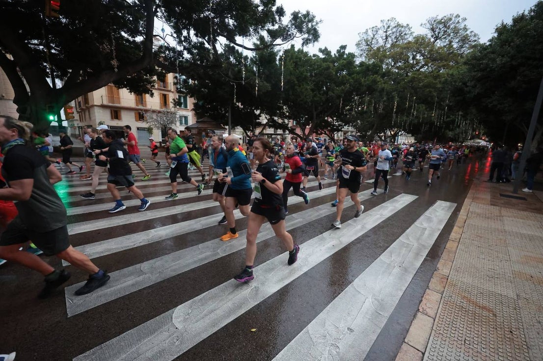 Runners in the Generali Malaga Marathon race on Sunday, 11 December 2022
