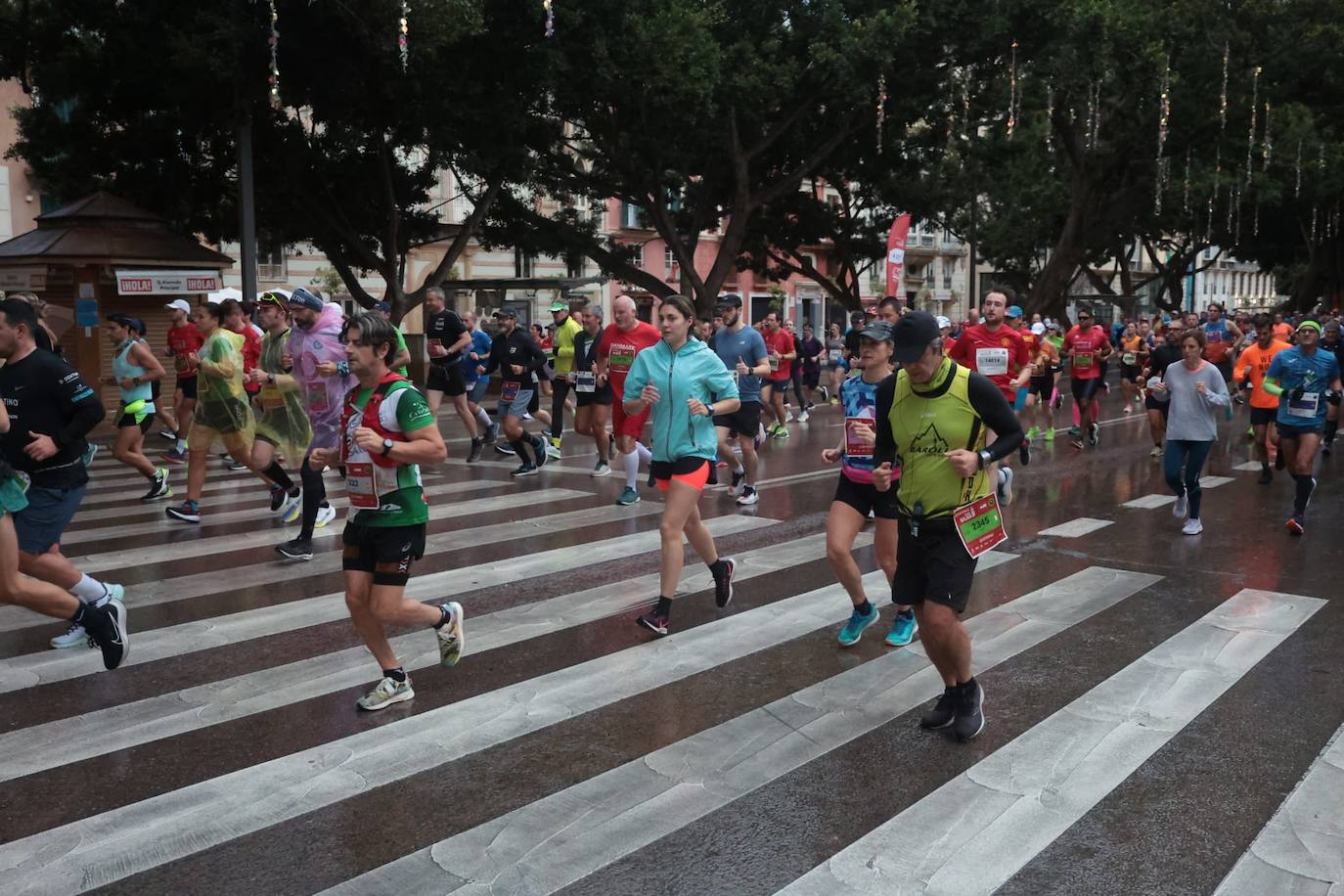 Runners in the Generali Malaga Marathon race on Sunday, 11 December 2022