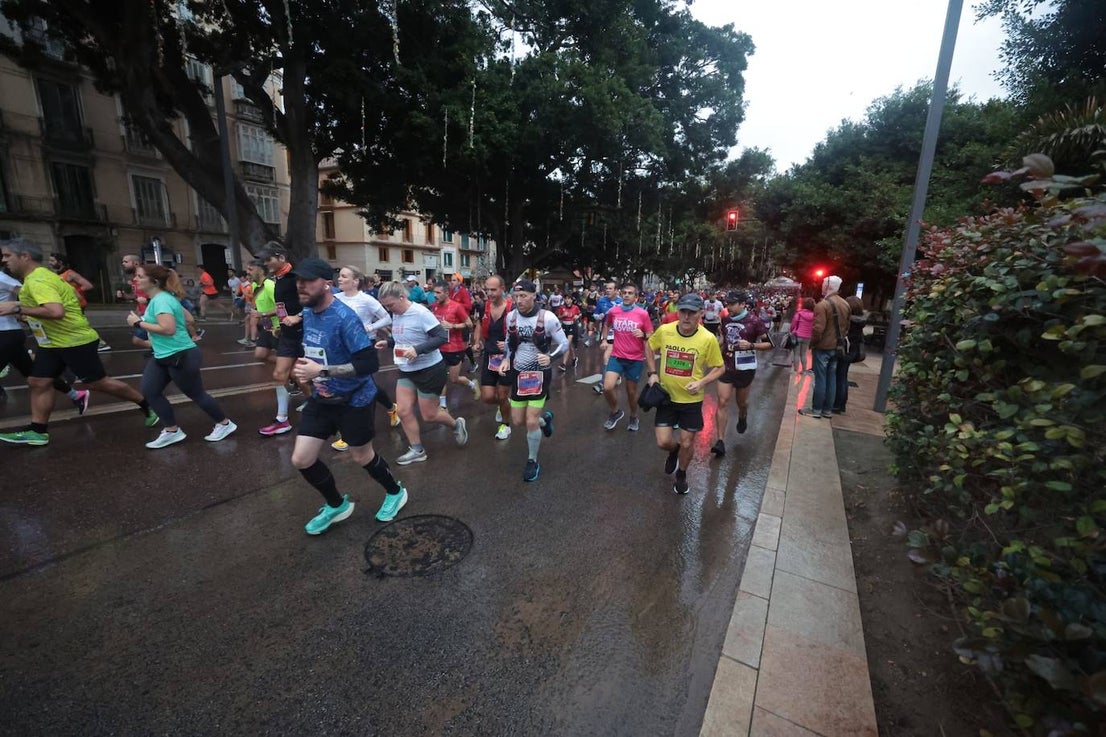 Runners in the Generali Malaga Marathon race on Sunday, 11 December 2022