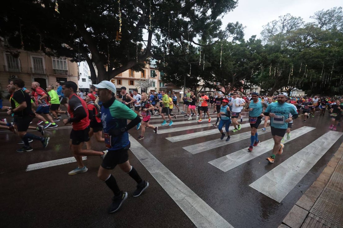 Runners in the Generali Malaga Marathon race on Sunday, 11 December 2022