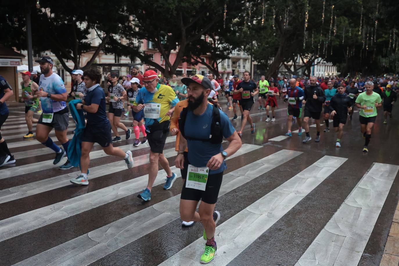 Runners in the Generali Malaga Marathon race on Sunday, 11 December 2022
