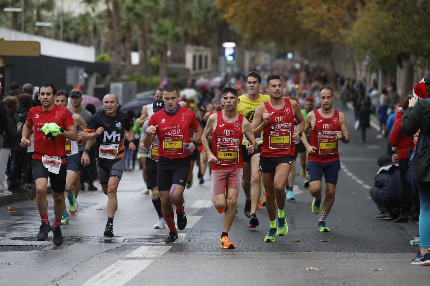 Runners in the Generali Malaga Marathon race on Sunday, 11 December 2022