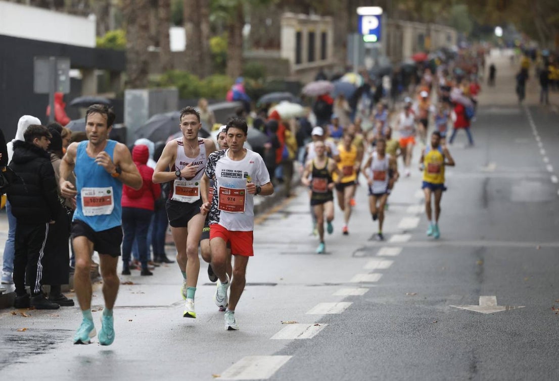 Runners in the Generali Malaga Marathon race on Sunday, 11 December 2022
