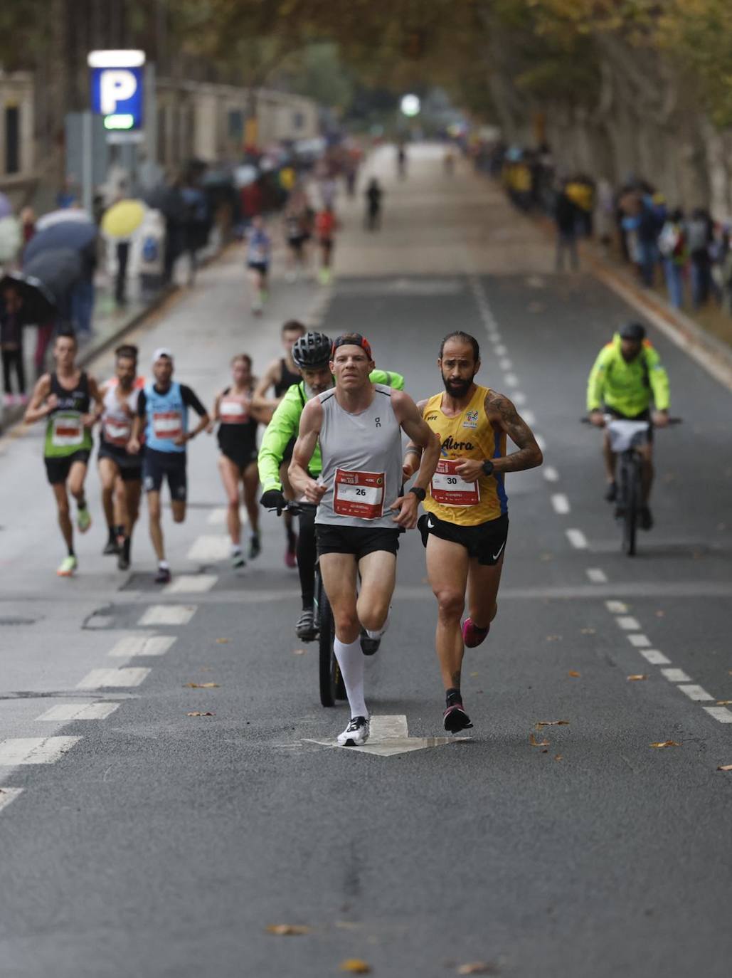 Runners in the Generali Malaga Marathon race on Sunday, 11 December 2022