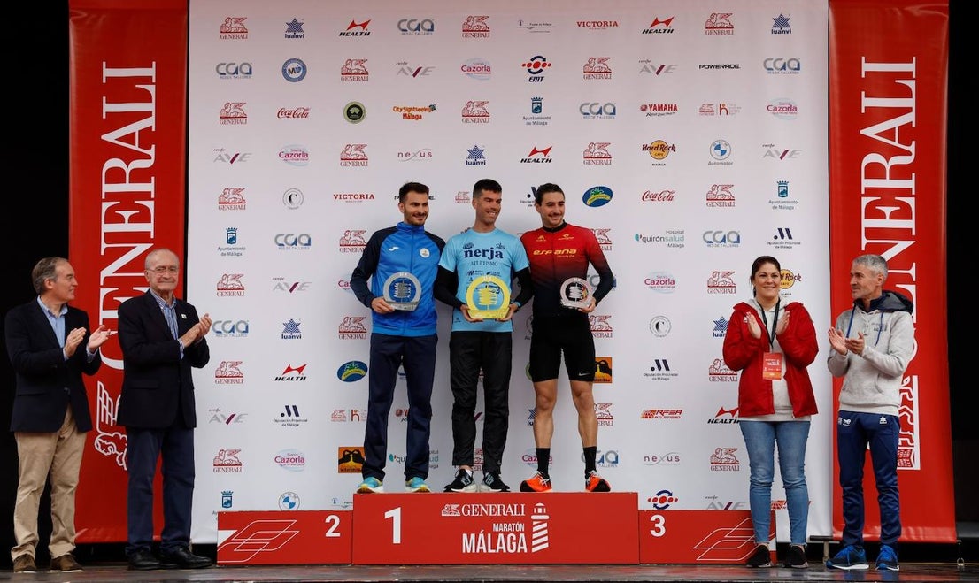 Runners in the Generali Malaga Marathon race on Sunday, 11 December 2022