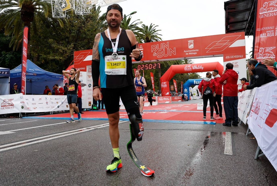 Runners in the Generali Malaga Marathon race on Sunday, 11 December 2022