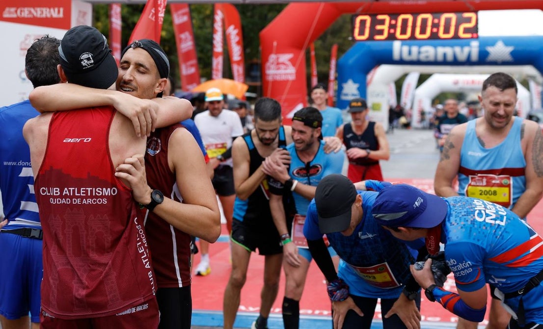 Runners in the Generali Malaga Marathon race on Sunday, 11 December 2022