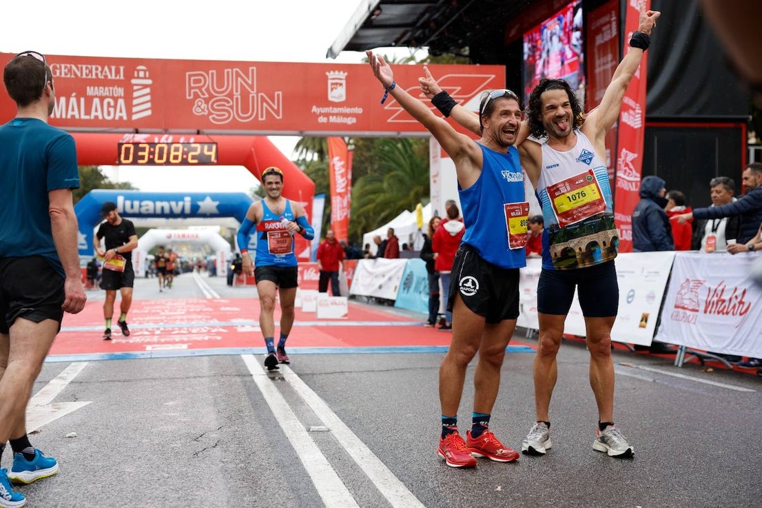 Runners in the Generali Malaga Marathon race on Sunday, 11 December 2022