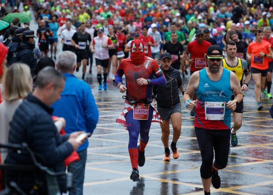 Runners in the Generali Malaga Marathon race on Sunday, 11 December 2022