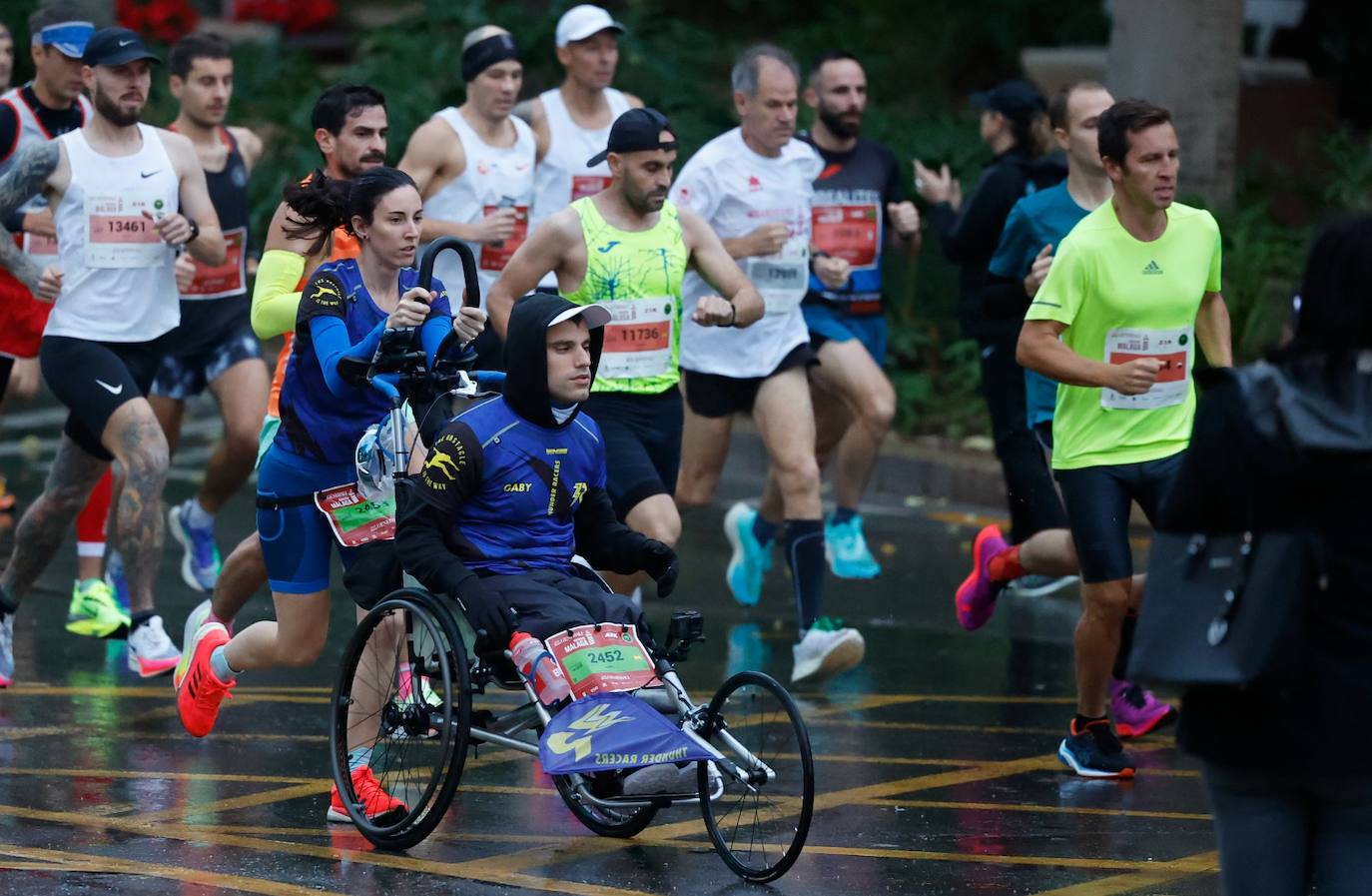 Runners in the Generali Malaga Marathon race on Sunday, 11 December 2022a