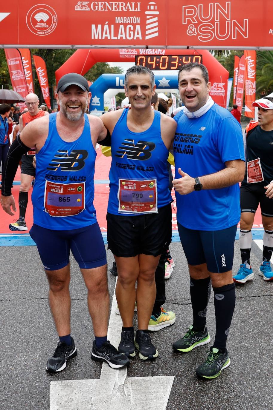 Runners in the Generali Malaga Marathon race on Sunday, 11 December 2022