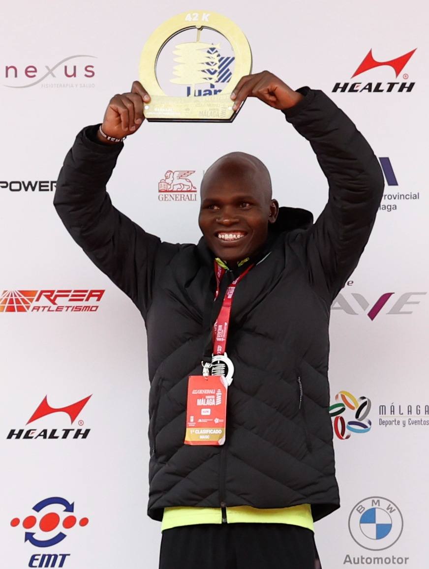 Runners in the Generali Malaga Marathon race on Sunday, 11 December 2022