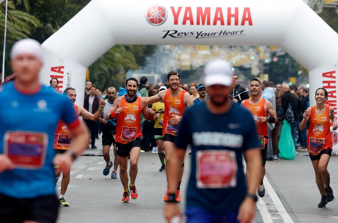 Runners in the Generali Malaga Marathon race on Sunday, 11 December 2022