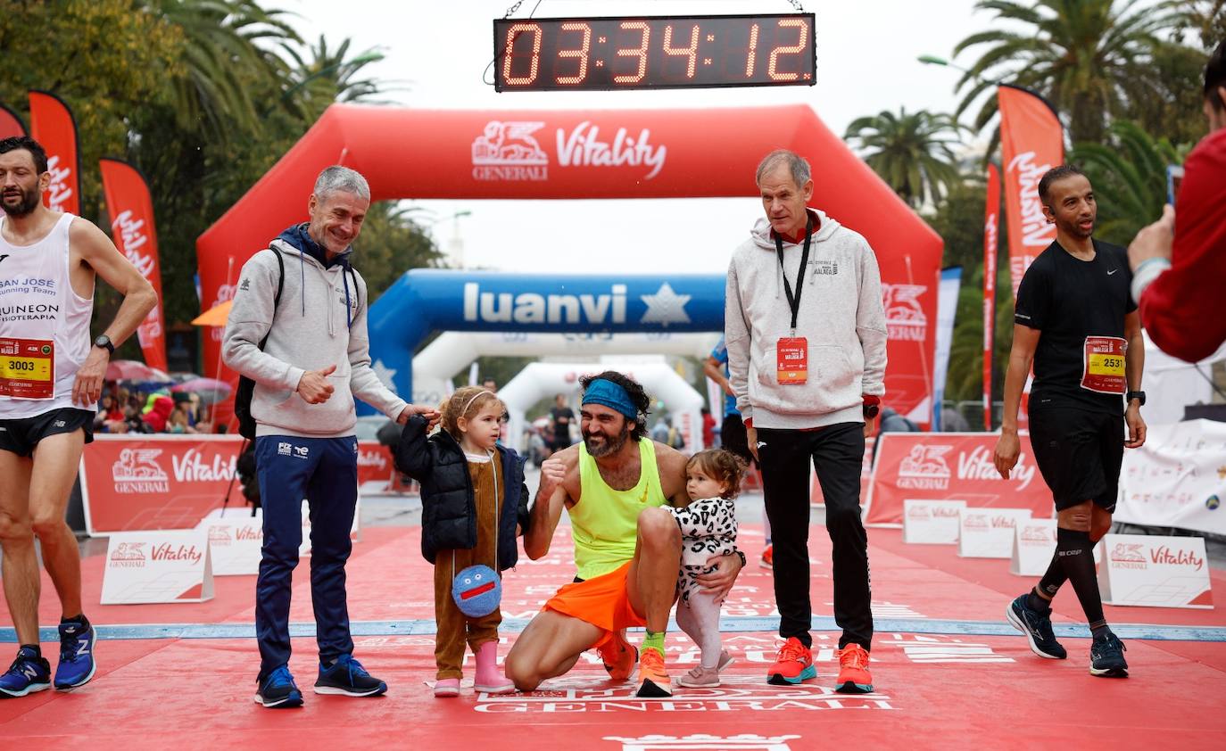 Runners in the Generali Malaga Marathon race on Sunday, 11 December 2022