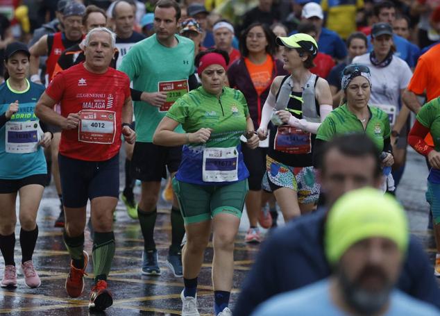 Runners in the Generali Malaga Marathon race on Sunday, 11 December 2022
