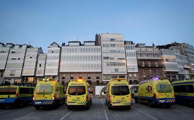 File image of ambulances.