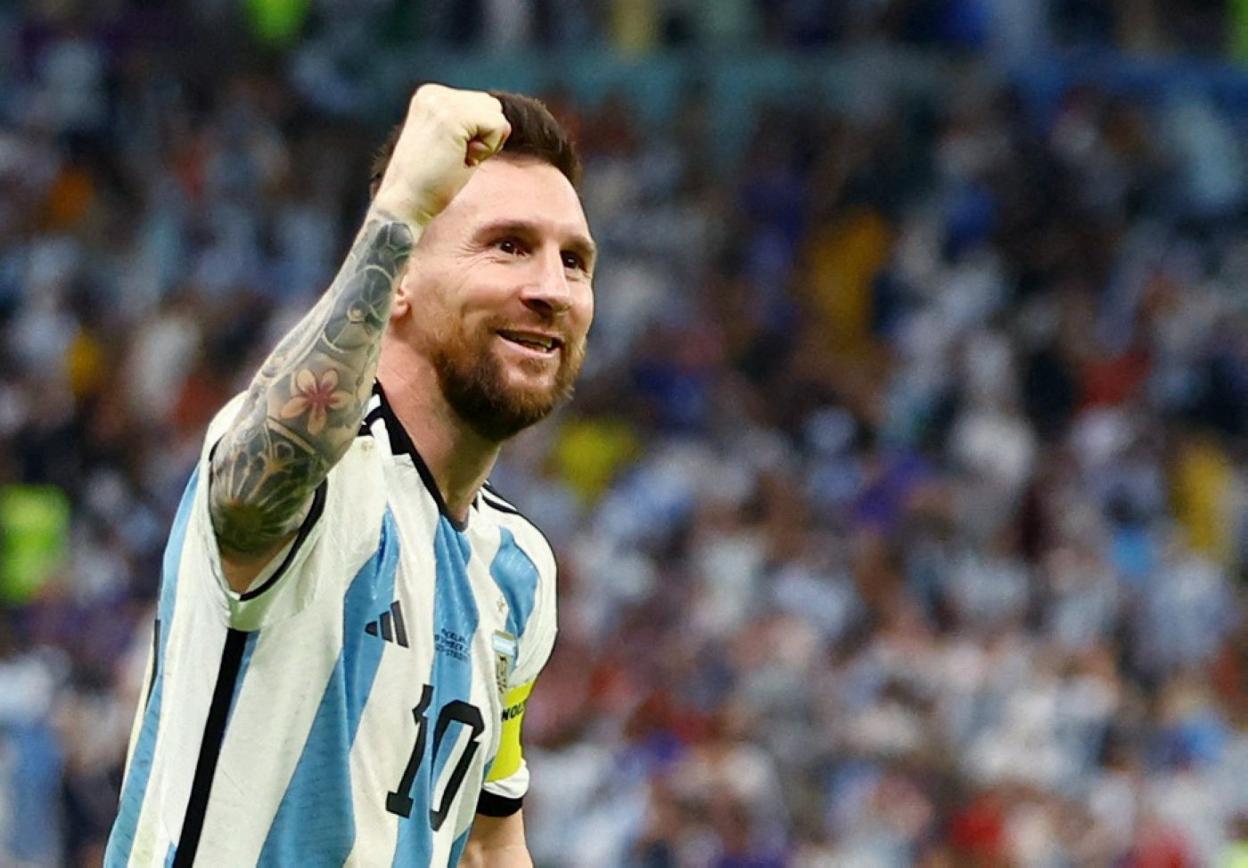 Argentina's Lionel Messi, in last week's quarter-final game. 