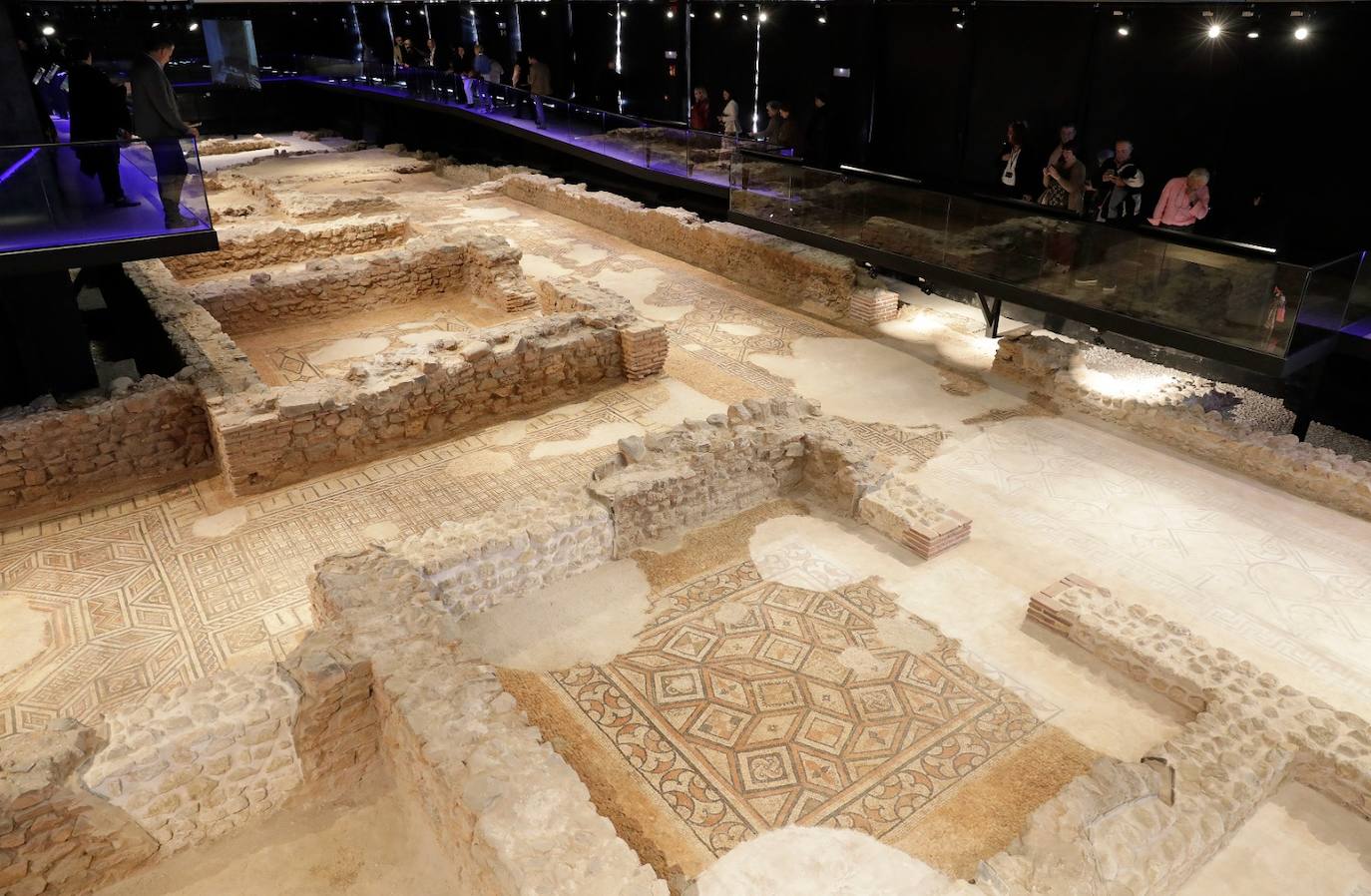 The museum space houses 13 large mosaics, in a magnificent state of conservation 