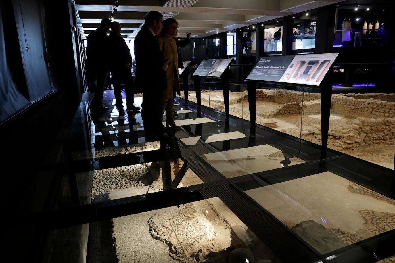 The museum space houses 13 large mosaics, in a magnificent state of conservation