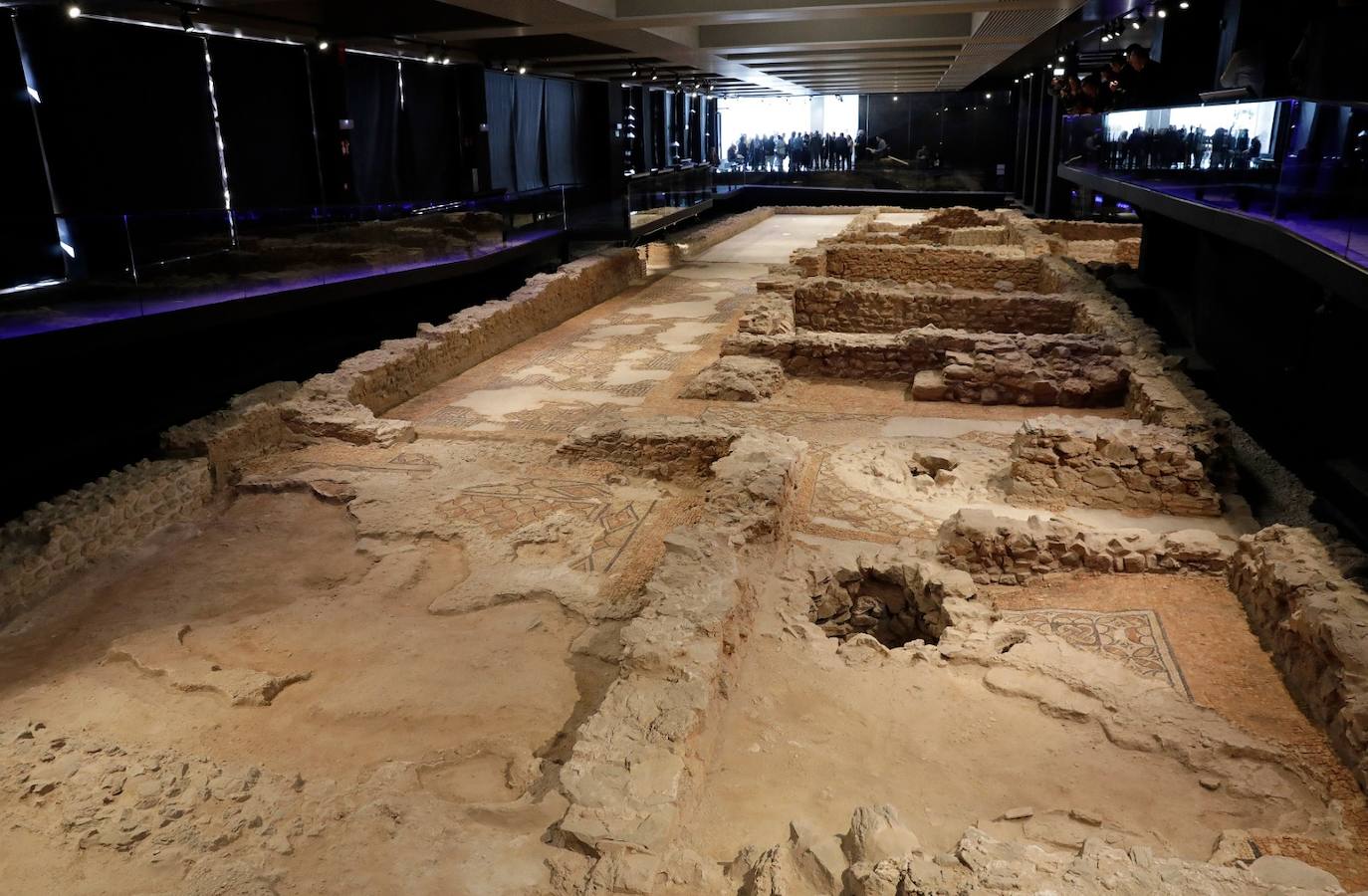 The museum space houses 13 large mosaics, in a magnificent state of conservation 