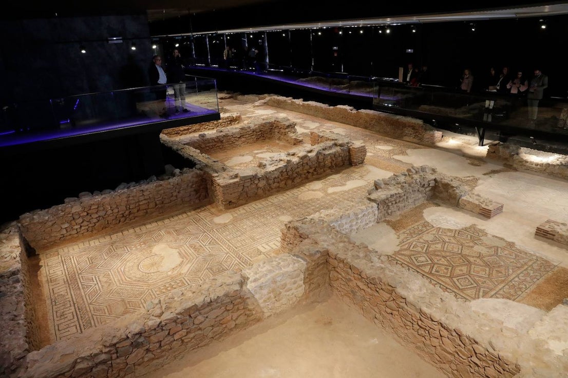 The museum space houses 13 large mosaics, in a magnificent state of conservation