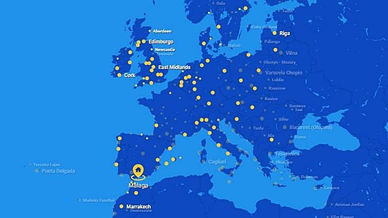 Ryanair boosts operations on the Costa del Sol this summer